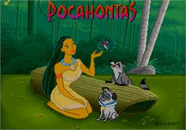 Title screen of Pocahontas on the Sega Pico.