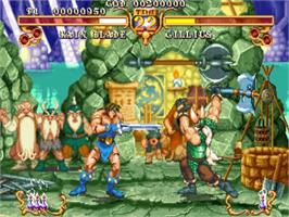 In game image of Golden Axe - The Duel on the Sega ST-V.