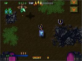 In game image of Guardian Force on the Sega ST-V.