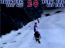 In game image of Steep Slope Sliders on the Sega ST-V.