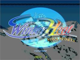Title screen of Winter Heat on the Sega ST-V.