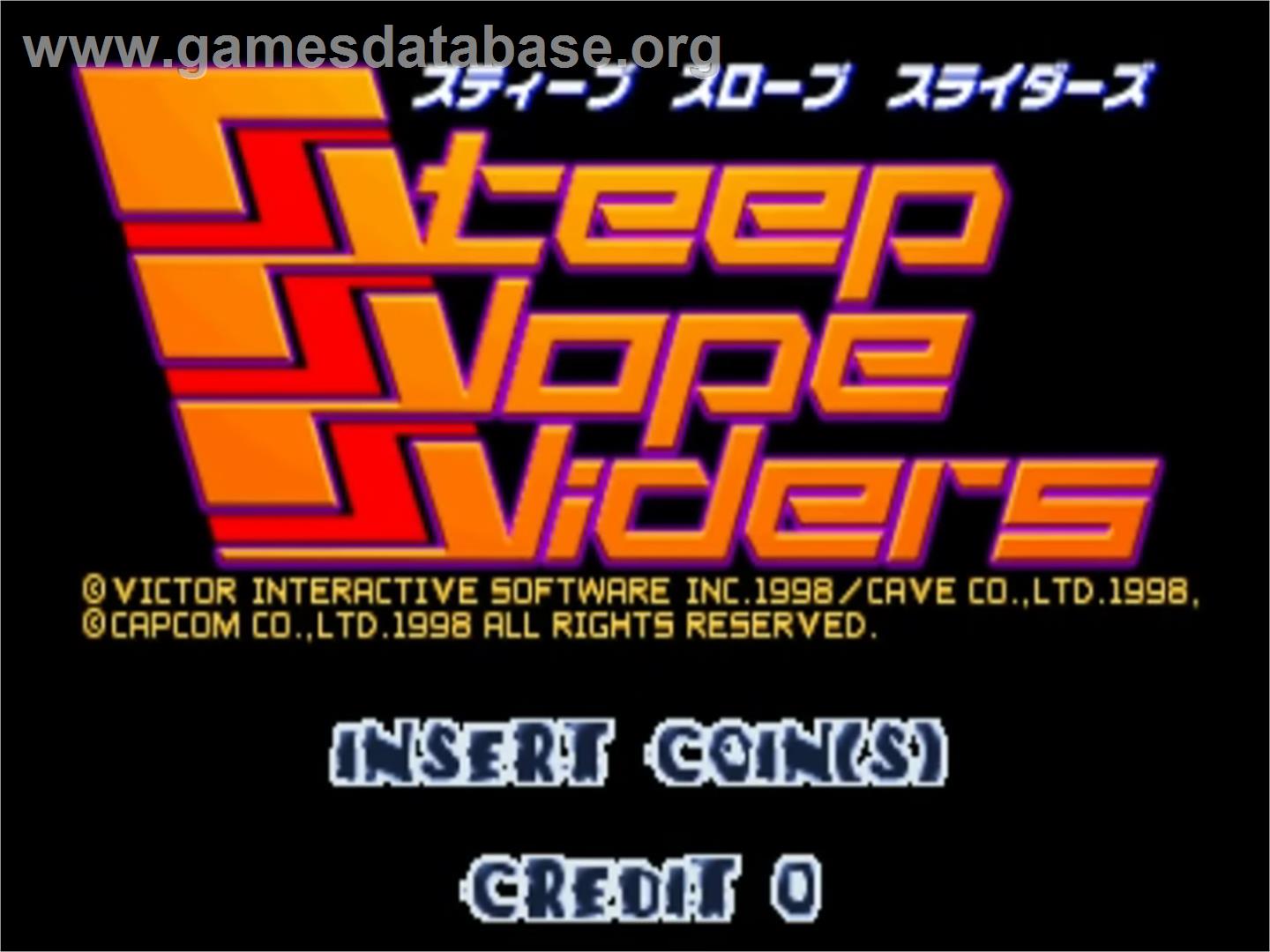 Steep Slope Sliders - Sega ST-V - Artwork - Title Screen