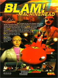 Advert for Blam! Machinehead on the Microsoft DOS.