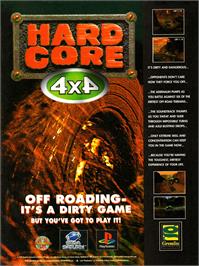 Advert for TNN Motor Sports Hardcore 4x4 on the Sony Playstation.