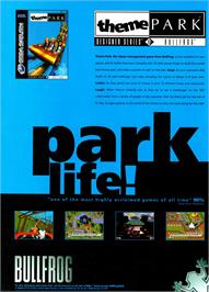 Advert for Theme Park on the Microsoft DOS.