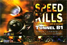Advert for Tunnel B1 on the Sega Saturn.