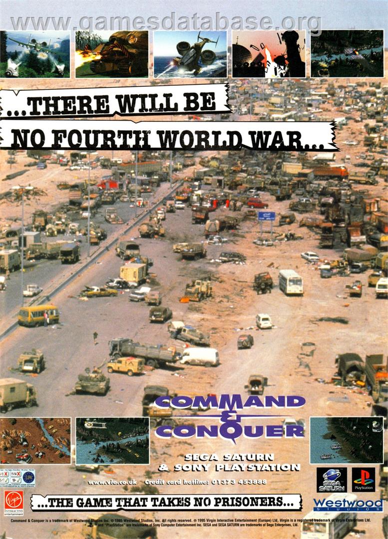 Command & Conquer: Teil 1: Der Tiberiumkonflikt - Sega Saturn - Artwork - Advert