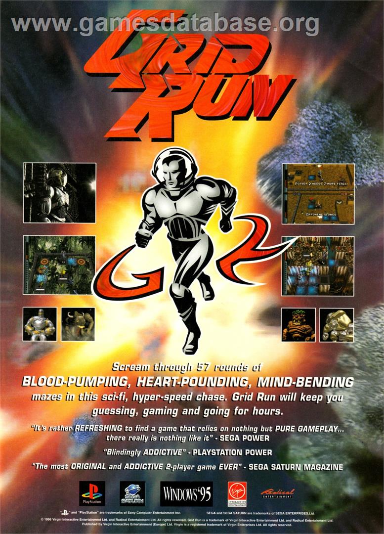 Grid Run - Sega Saturn - Artwork - Advert