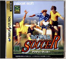 Box cover for Actua Soccer: Club Edition on the Sega Saturn.