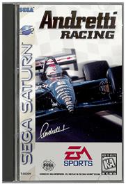 Box cover for Andretti Racing on the Sega Saturn.