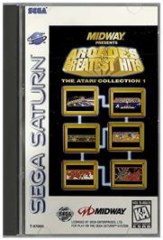 Box cover for Arcade's Greatest Hits: The Atari Collection 1 on the Sega Saturn.