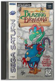 Box cover for Blazing Dragons on the Sega Saturn.