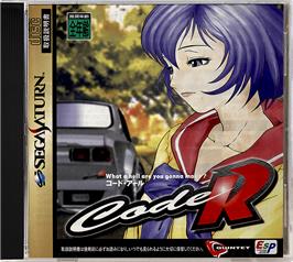 Box cover for Code R on the Sega Saturn.