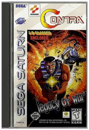 Box cover for Contra: Legacy of War on the Sega Saturn.