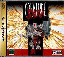 Box cover for Creature Shock on the Sega Saturn.
