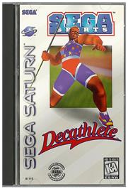 Box cover for Decathlete on the Sega Saturn.