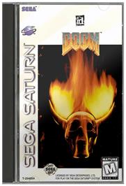 Box cover for Doom on the Sega Saturn.