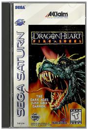 Box cover for DragonHeart: Fire & Steel on the Sega Saturn.