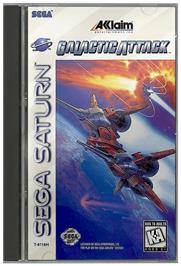 Box cover for Galactic Attack on the Sega Saturn.