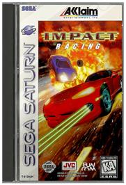 Box cover for Impact Racing on the Sega Saturn.