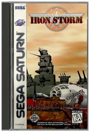 Box cover for Iron Storm on the Sega Saturn.
