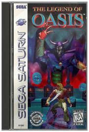 Box cover for Legend of Oasis on the Sega Saturn.