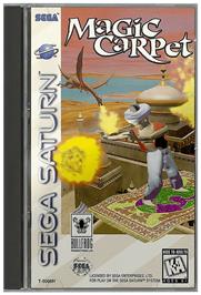 Box cover for Magic Carpet on the Sega Saturn.