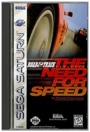 Box cover for Need for Speed on the Sega Saturn.