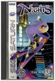 Box cover for NiGHTS into Dreams... on the Sega Saturn.