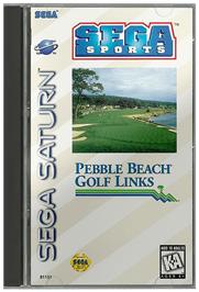 Box cover for Pebble Beach Golf Links on the Sega Saturn.