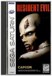 Box cover for Resident Evil on the Sega Saturn.