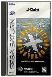 Box cover for Revolution X on the Sega Saturn.