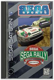 Box cover for Sega Rally Championship on the Sega Saturn.
