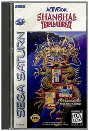 Box cover for Shanghai: Triple-Threat on the Sega Saturn.