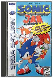 Box cover for Sonic Jam on the Sega Saturn.