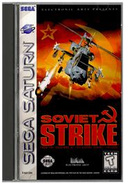 Box cover for Soviet Strike on the Sega Saturn.