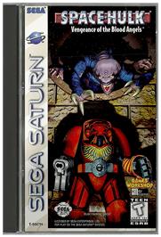 Box cover for Space Hulk: Vengeance of the Blood Angels on the Sega Saturn.