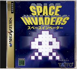 Box cover for Space Invaders on the Sega Saturn.