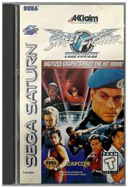 Box cover for Street Fighter: The Movie on the Sega Saturn.