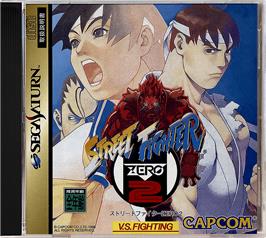Box cover for Street Fighter Zero 2 on the Sega Saturn.