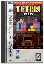 Box cover for Tetris Plus on the Sega Saturn.