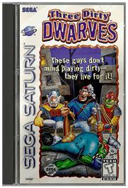 Box cover for Three Dirty Dwarves on the Sega Saturn.
