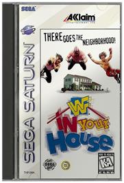 Box cover for WWF in Your House on the Sega Saturn.