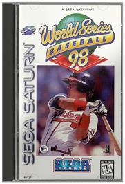 Box cover for World Series Baseball '98 on the Sega Saturn.