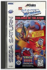 Box cover for X-Men: Children of the Atom on the Sega Saturn.