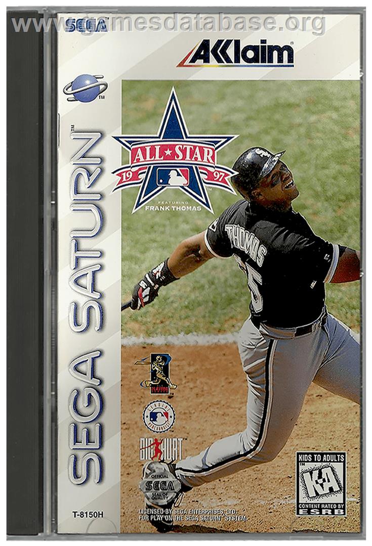 All Star Baseball '97 Featuring Frank Thomas - Sega Saturn - Artwork - Box