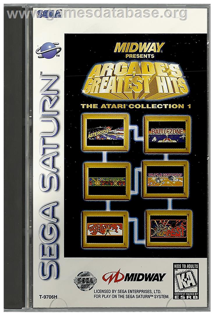 Arcade's Greatest Hits: The Atari Collection 1 - Sega Saturn - Artwork - Box