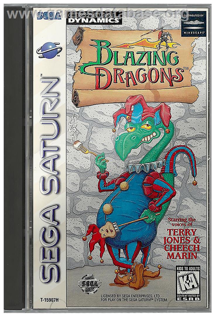 Blazing Dragons - Sega Saturn - Artwork - Box