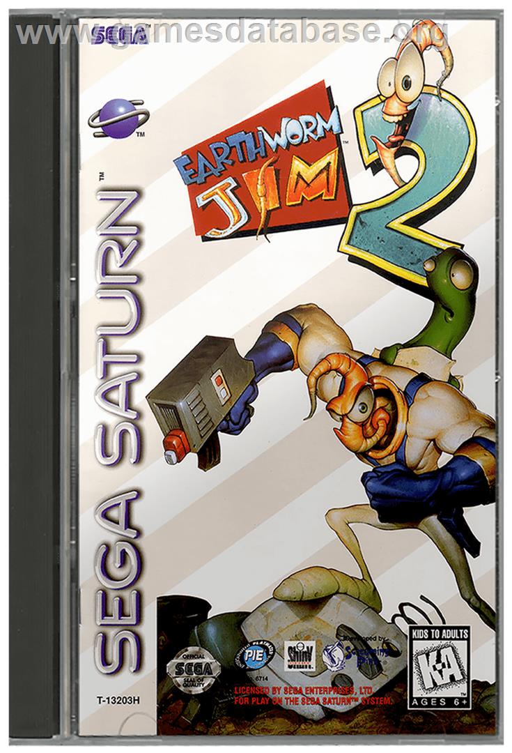 Earthworm Jim 2 - Sega Saturn - Artwork - Box