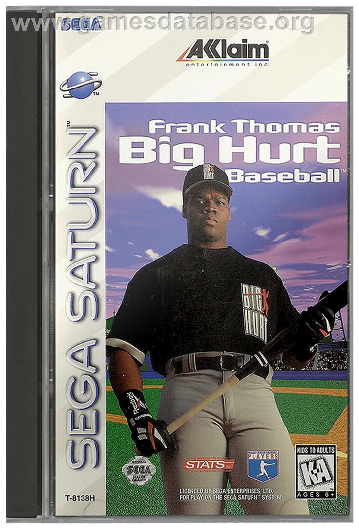 Frank Thomas Big Hurt Baseball - Sega Saturn - Artwork - Box